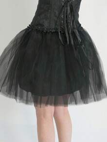 1pc 3Layers Neon 80s Tutu For Women Princess Tutu Skirt Birthday Party Tutu Dress Up Christmas Tutu Skirt Holiday Festival Mardi Gras Costume, Ballet Dress Up For Costume Party And Stage Performance, Festival Performance Dress-Up Skirt, Ballet Dance Performance Costume, Party Gift Valentine's Day Accessories - Hot Pink - View 4