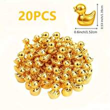20 Mini Golden Ducks Mini Yellow Duck Figurines Bulk Baby Ducks Mini Ornaments Dollhouse Decoration DIY Craft Fairy Garden Landscape Christmas Party Gifts - 20 mặt hàng - Xem 4