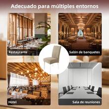 6 Pzas cubiertas de silla resistentes a salpicaduras en unicolor,Elástica Protectora De Silla Comedor Removible.cubierta moderna para silla de comedor de poliéster elástico, La cubierta de la silla es adecuada para la mayoría de las sillas, y la tela de alta elasticidad puede adaptarse a su silla muy bien y hacer que su silla se vea más fresca.  La cubierta de la silla de comedor puede transformar su vieja silla en una nueva, actualizar su decoración interior, extender la vida útil de la silla y ahorrar su dinero. Las fundas decorativas para sillas se pueden utilizar en salones, banquetes de boda, hoteles, conferencias, celebraciones, ceremonias, restaurantes, etc.todas las estaciones. - Caqui - Ver 11