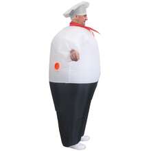 1 pieza Disfraz de chef inflable, unisex - Disfraz de Body completo con temática de corazón, adecuado para Halloween, carnaval, Navidad y diversos eventos/fiestas - cocinero - Ver 3
