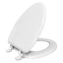 Elongated White Toilet Seat With Soft Close And Quick Release Hinges - 1 - Xem 1