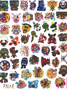 50pcs FNAF Stickers, Stickers, Anime Fans Merch Goods, Suitable For Decorating Laptops, Phones, Luggage, Cups, Notebooks, And More, Great Gift For Fans