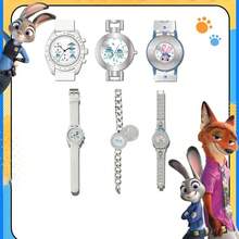 Miniso Zootopia Series Blind Box Watch, Cartoon Character Dial + Various Straps, Quartz Movement, Random Delivery, Suitable For Daily Wear/Collection, Cute Cartoon Watch(1 PC Random Delivery) - Multicolor - View 2
