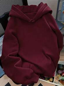 Women's Black Rhinestone Winged Glitter Sweatshirt Sweatshirt, Cute Women's Sweatshirt For Fall, Back To School - Burgundy - View 3