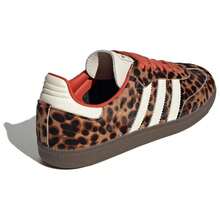 Adidas Originals SAMBAOG Comfortable And Durable Low-Top German Training Shoes Women's Leopard Print Brown - Brown - View 5