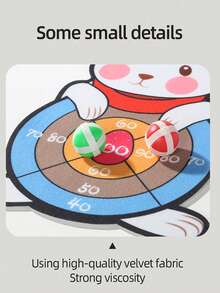 Kids Easter Bunny Target Toss Game Set, Cartoon Fabric Throwing Training Game With 3 Balls + 1 Hook, Family Party Easter Gift, Suitable For Boys And Girls - Multicolor - View 5