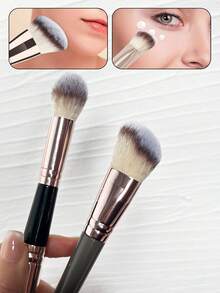 二合一轮廓化妆刷、软角腮红高光刷、化妆工具 - 彩色 - 查看 1