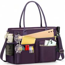 NEWHEY Laptop Bag 15.6-Inch Work Teacher Handbag Nurse Bag Professional Laptop Tote Computer Messenger Shoulder Bag Large Handbag Business Office Briefcase - Multicolor - View 5