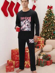 "Pink " Pajama Set | Luxuriously Snug Hug | Upgrade Sleep |  For Home & Vacation - Black - View 3