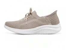 Skechers Men's New Breathable Lightweight Slip-On Outdoor Sports Casual Walking Shoes - Taupe - View 4