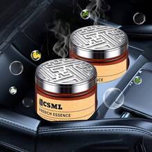 1个装汽车固体香氛，持久留香，可放置于杯架，为您的爱车营造清新迷人的氛围。适用于汽车空气清新和家居除臭。多种香型可选。女士汽车配件，汽车装饰。也适用于卧室、衣橱、浴室。 - A - 查看 9