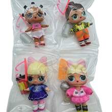 Mattel 1-5件套组装式金色粉色可爱女孩娃娃套装 - 金色头部娃娃套装 - 包括衣服、鞋子、配饰和其他组件 - 趣味精美组装玩具 - 彩色 - 查看 7