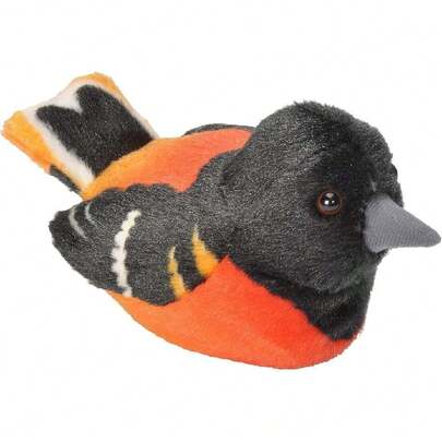 Wild Republic Audubon, Baltimore Oriole auténtico Sonido de Animal, Peluche Animal, 20 CM, Regalo para niños, Juguete de Peluche, Relleno es Hilado Botellas de Agua recicladas,39228237
