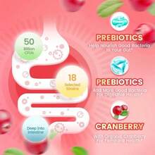 VivoNu Body Balance Gummies | Cranberry Probiotic For Body Odor & Freshness (Vegan, 60pcs) - Gói 3 - Xem 5
