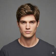 1pc Men's Light Brown Wig, Stylable, Easy To Maintain, Suitable For Daily Wear, Festivals And Special Occasions - Multicolor - View 4