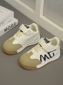 1双卡其色儿童休闲运动鞋，时尚运动鞋，男女童皆宜，适合户外、聚会、旅行、春秋季穿着。 - 卡其色 - 查看 1