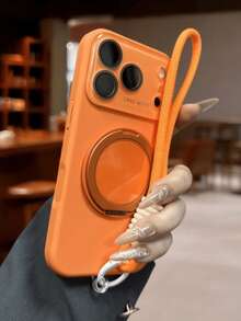 3PCS Set (1 Phone Case + 1 Stand + 1 Wrist Stra) Compatible With IPhone 17 Pro Max 17 Pro 16 15 14 13 12 11 Pro Max Plus Minimalist Style Ring Holder Protection