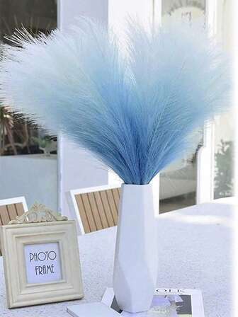 25/12/6 Pieces/Set Artificial Reed Decoration, Silk Artificial Tufted Grass Flowers, Realistic Artificial Reed Branches, Vase Filler, Flower Arrangement. Suitable For Wedding Center Decoration, Mother's Day, Pink Home Bohemian Style Decoration, Artificial Reeds, Valentine's Day, Gift, Birthday, Graduation Ceremony, Autumn Decoration, Autumn Home Decoration, Back-To-School Room Decoration, School Supplies.