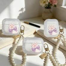 Cat Paw Plush Protective Case Compatible With Apple Wireless Earphone Case, Scratch-Resistant And Anti-Drop - Trong sáng - Xem 1