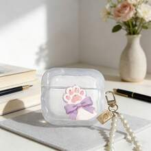Cat Paw Plush Protective Case Compatible With Apple Wireless Earphone Case, Scratch-Resistant And Anti-Drop - Trong sáng - Xem 9