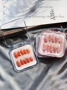 Transparent Acrylic Nail Art Display Box, Transparent Acrylic Dust-Proof Nail Art Display Box, Transparent Acrylic Jewelry/Card Storage Box - Multicolor - View 8