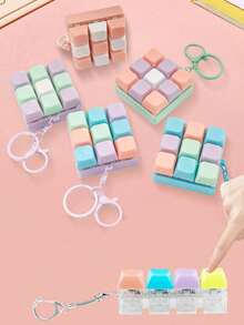 猫形钥匙扣，减压指尖玩具，机械键盘键帽测试器，钥匙圈，桌面配件，手机挂饰，创意新奇玩具，玩具 - 彩色 - 查看 9