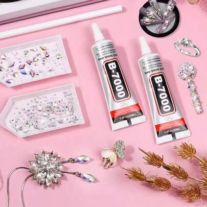 DIY Jewelry Accessories, Inlaying, Adhesive For Gemstones, Jewelry, Jade, Hair Accessories, Earrings, Mobile Phone Screens, B7000 Glue, Universal Adhesive.