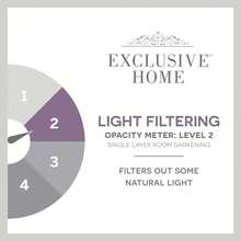 Exclusive Home Cortinas Loha Linen Window Cortinas, Gris Paloma, 1, 2 - gris paloma+137.2an x 274.3al cm (2 paneles) - Ver 8