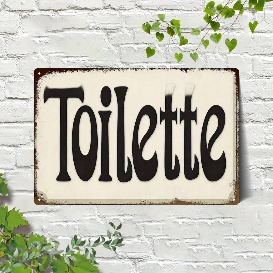 2D Flat 1 Piece 20* 30cm / 8*12inch Aluminum Sign, Vintage Black And White Art Design, Suitable For Bathroom, Restroom, Cafe, Perfect Housewarming Christmas Halloween Gift, Wall Decoration, Metal Sign, Vintage Metal Wall Art, Home Decoration, Wall Art, 2D Flat,Fallout,Hockey,Pucci,Easter Decorations,Valentine's Day Decor,Broncos,Home Accesssories,Bedroom Furniture,Bathroom Set,Clown,Mardi Gras Decorations,Porch Decor,Kitchen Deccor,Valentines,Valentines Decor,Wedding,Office Decor - 彩色 - 查看 1