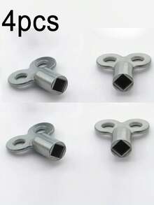 2/4/6 套耐用锌合金散热器排气阀钥匙 | 适用于暖通空调控制和供暖系统，高品质欧盟标准连接螺纹，排气钥匙，螺纹接头，紧凑设计，优质材料，金属排气钥匙，散热器钥匙，管道 - 彩色 - 查看 13