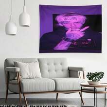 LIL Rapper PEEP Tapestry Music Album Poster Flag For Room Teen Girls Boys Indoor Outdoor Living Room Bedroom And College Dorm For Friends Gift - 白色 - 查看 5
