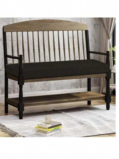 Indoor & Outdoor UV-Resistant Bench Cushion – Black, 100*50*8 Cm | Chair Cushion In Der Turkei