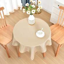 [Free Shipping]Small Square Tablecloth 36x36 Inch Washable Polyester Side Table Cloth Solid Beige Heavy Duty End Table Cover For Dining Home Party - Beige36inchx36inchSquare - View 9