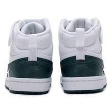 Nike Children's COURTBOROUGHMID2 (PSV) Sporty Casual Sneakers - White/Green - View 9