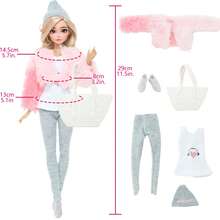 15 Pieces Fashion Doll Clothes With Accessories For 11.5 Inch Girl Dolls, Including 3 Sets Doll Outfits, 2 Bags, 3 Pairs Of Shoes And 1 Cameric,Winter Style, Doll Dress Up Game Toys Birthday Gift Christmas Stocking Stuffers(Doll Not Included) - Multicolor - View 5