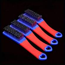 2支装重型不锈钢丝刷 - 防滑人体工学手柄，用于去除锈迹/油漆/焊渣 | 工业金属加工工具，2026新年必备，焊接配件套装，耐用建筑刷，无需组装金属清洁剂 - 彩色 - 查看 8