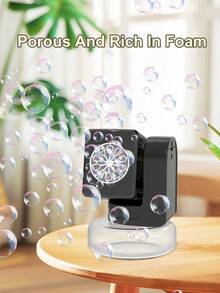 Automatic Bubble Machine For Kids - Adjustable Angle - One-Button Start, Multiple Bubble Outlets - Suitable For Outdoor Play, Gatherings, Parties - Bubble Blowing Prop - Toys For Boys And Girls - Holiday Gift (Batteries Not Included - Local Bubble Solution Included) - Multicolor - View 9