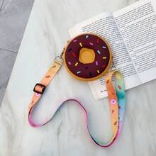 Cute Donut Shaped Wallet, Crossbody Bag Stylish Silicone Coin Purse, Suitable As Birthday Gift And Party Favor - Multicolor - View 12