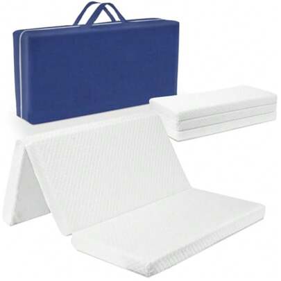 CYPNColchón para Cuna Viajera 99 x 66 x 5 cm Colchon para Corrales Plegable Colchon Cuna De Viaje con Funda Lavable Impermeable Hipoalergénico Antibacterial - Espuma de PoliuretanFashion