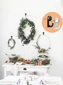 1SET Push Pin Hooks, Plastic Heads Cork Board Hooks Decorative Thumb Tacks Hook For Photo Wall, Bulletin Board, Home Wall, Home Office School Supplies (50 Pcs) - Multicolor - View 13