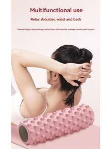 1pc Foam Roller, EVA Hollow Yoga Pilates Muscle Relaxation Roller For Fitness