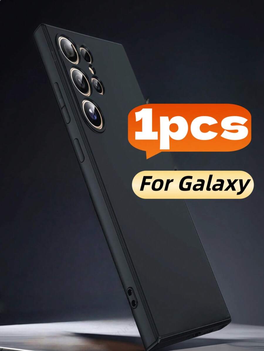 Uma Capa Anti-queda Preta, Compatível com a Série , Galaxy e Outros Modelos de Telefone Casos Anti-queda. Capa de Telefone, Capa Protetora de Telefone, Capa de Telefone, Capa de Telefone, Capa de Telefone Anti-queda, Capa de Telefone Preta, Capa de Telefone Minimalista, Capa de Telefone de Cor Sólida, Capa de Telefone Preta, Capa de Telefone TPU Anti-queda, Versão Internacional, Não a Versão Doméstica - Preto - Visão 1