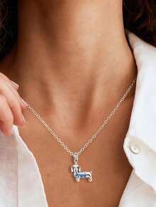 1 mặt dây chuyền hình chó Dachshund vui vẻ bằng bạc Sterling 925, thích hợp để làm vòng tay, lắc tay, trang sức tự làm và phụ kiện hàng ngày cho nữ, phù hợp cho các bạn gái đeo. - Chú chó Dachshund hạnh phúc - Xem 6