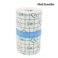 1 Cuộn băng keo PU trong suốt, chống thấm nước, mỏng, thoáng khí, dùng để băng bó vết thương, dài 196,85 inch/5 mét. - Nhiều màu - Xem 11
