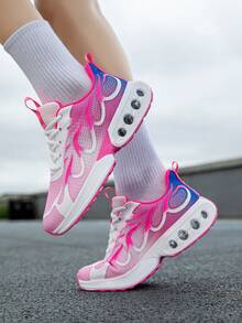 2026 New Versatile Plus Size Lightweight Breathable Mesh Sneakers, Mesh Casual Shoes, Air Cushion Running Shoes, Women's Sports Shoes, Women's Pink Sports Shoes, Women's Comfortable Casual Shoes, Soft Bottom Soft Surface Travel Shoes, Student Campus Shoes, Women's Jogging Shoes, Women's Simple Comfortable Walking Shoes, Student Training Shoes For Women, Women's Gradient Color Shoes, Gradient Color Travel Shoes , Women's Road Running Shoes, Women's Fashion Shoes