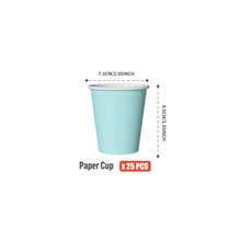 Sky Blue Disposable Plates, Napkins, Cups - 25 Guest Party Supplies Set, Disposable Paper Plates Suitable For Birthday, Wedding, Theme Party, Family Picnic - Multicolor - View 11