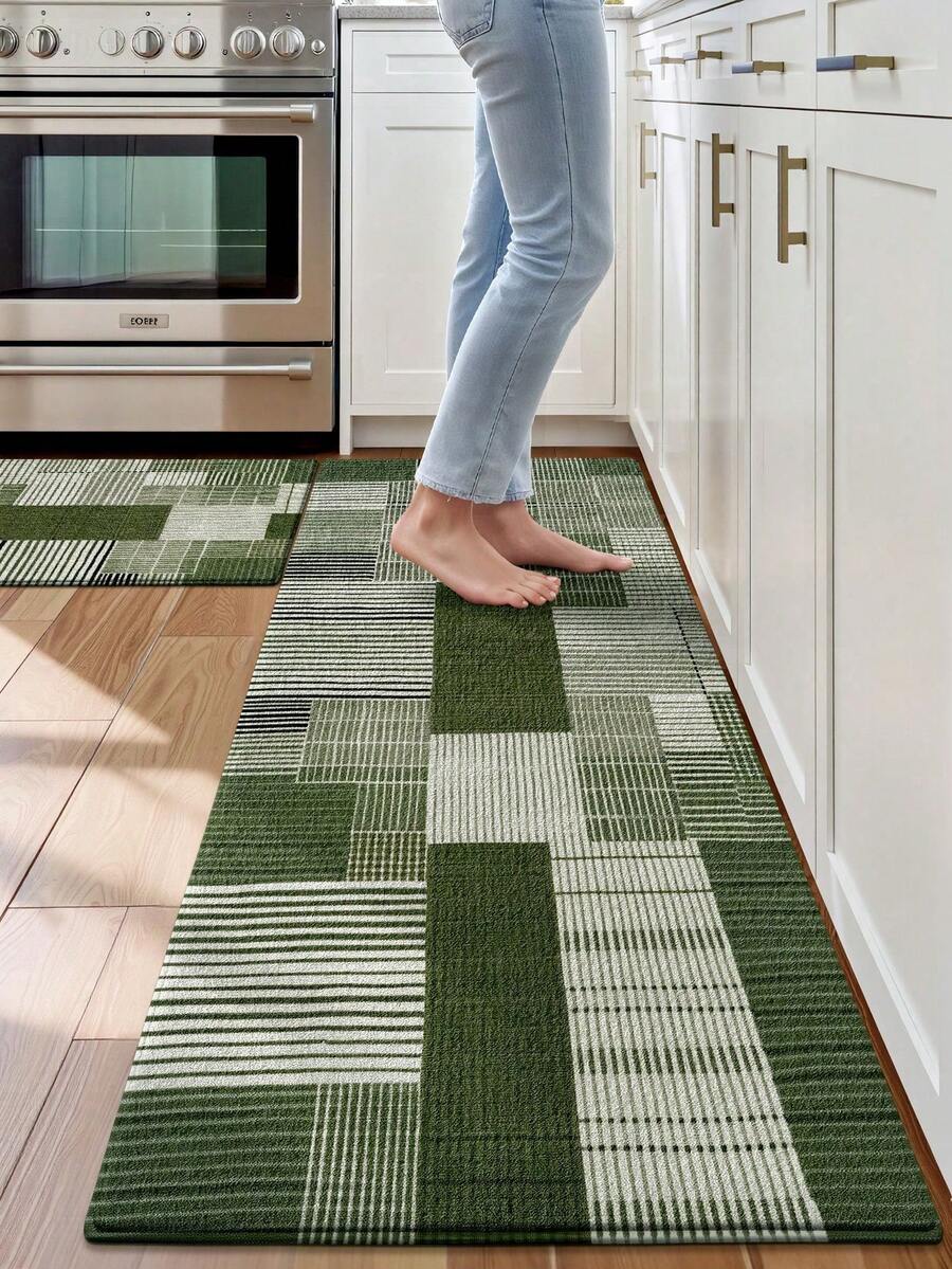 DAJIANG 1pc Plush Thickened Non-Slip Doormat, Comfortable Floor Mat, Entrance Passage Runner Rug, Kitchen Mat, Machine Washable, Easy To Clean Carpet, Home Decor Entryway Decor Bathroom Kitchen Decor Kitchen Rug - Flannel Floor Mats, Living Room Rugs, Bedroom Rugs, Washable Rugs, Shag Rugs, Cozy Rugs, Soft On Feet, Home Decor Rugs, Adds Warmth, Stylish Rugs, Valentine's Day Decor, Valentines Decor - Welcome Mats, Entrance Mats, Outdoor Doormats, Absorbent Mats, Keeps Dirt Out, Front Door Mat, Cute Doormats, Easy Clean Mats, Kitchen Mats For Floor, Kitchen Rugs, Kitchen Deccor - 彩色 - 查看 1