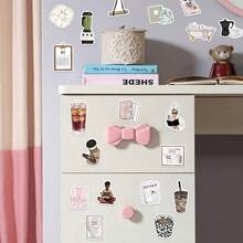 50PCS Cute INS Style Clean Girl Stickers Graffiti Set Fashion Mocha Girl Waterproof DIY Decals For Scrapbooking Phone Luggage Skateboard - Multicolor - View 6