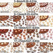 1/2/3/5pcs Ceramic Printed Beads With Center Hole, Multiple Designs Available, DIY Jewelry Making Beads For Necklace, Bracelet, Earrings, Printed Ceramic Round Flower Beads Craft Spacer Beads