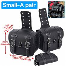 Minimalist Commuter Style Vintage 3D Motorcycle Side Bag, Universal Left & Right Side Motorcycle Saddle Bag For Daily Riding Storage, Lightweight Everyday Carry, Urban Travel Companion For Spring And Summer, Versatile Left/Right Mount, Weather‑Ready Zippers, Compact Yet Spacious, Fashionable Finish For City Outfits - Black - View 10